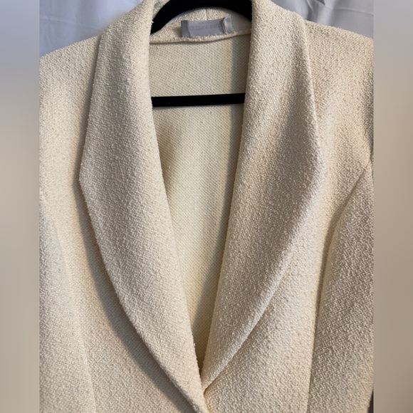 Vintage Bettina Riedel Cream Blazer Dress Petite S USA 90s - Picture 7 of 11